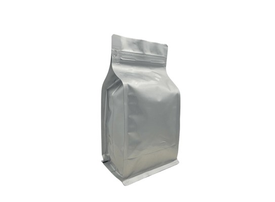 SILVER FOIL FLAT BOTTOM POUCH WHOLESALE