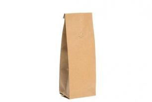 BROWN KRAFT PAPER SIDE GUSSET POUCH