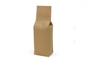 NATURAL BROWN COMPOSTABLE SIDE GUSSET POUCH WHOLESALE