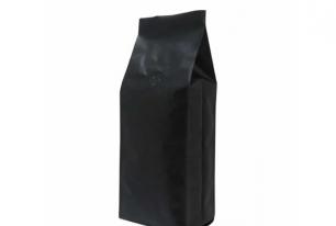 BLACK KRAFT PAPER SIDE GUSSET POUCH WHOLESALE