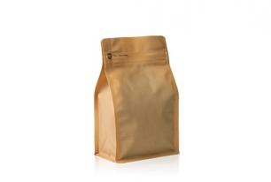 MATTE BROWN RECYCLABLE FLAT BOTTOM POUCH WHOLESALE