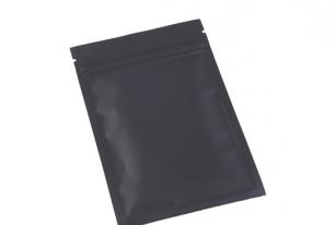 BLACK KRAFT PAPER FLAT POUCH WHOLESALE